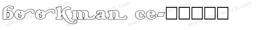 bookman ce字体转换